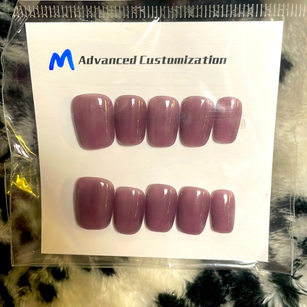 Press on nails Mauve XS-L